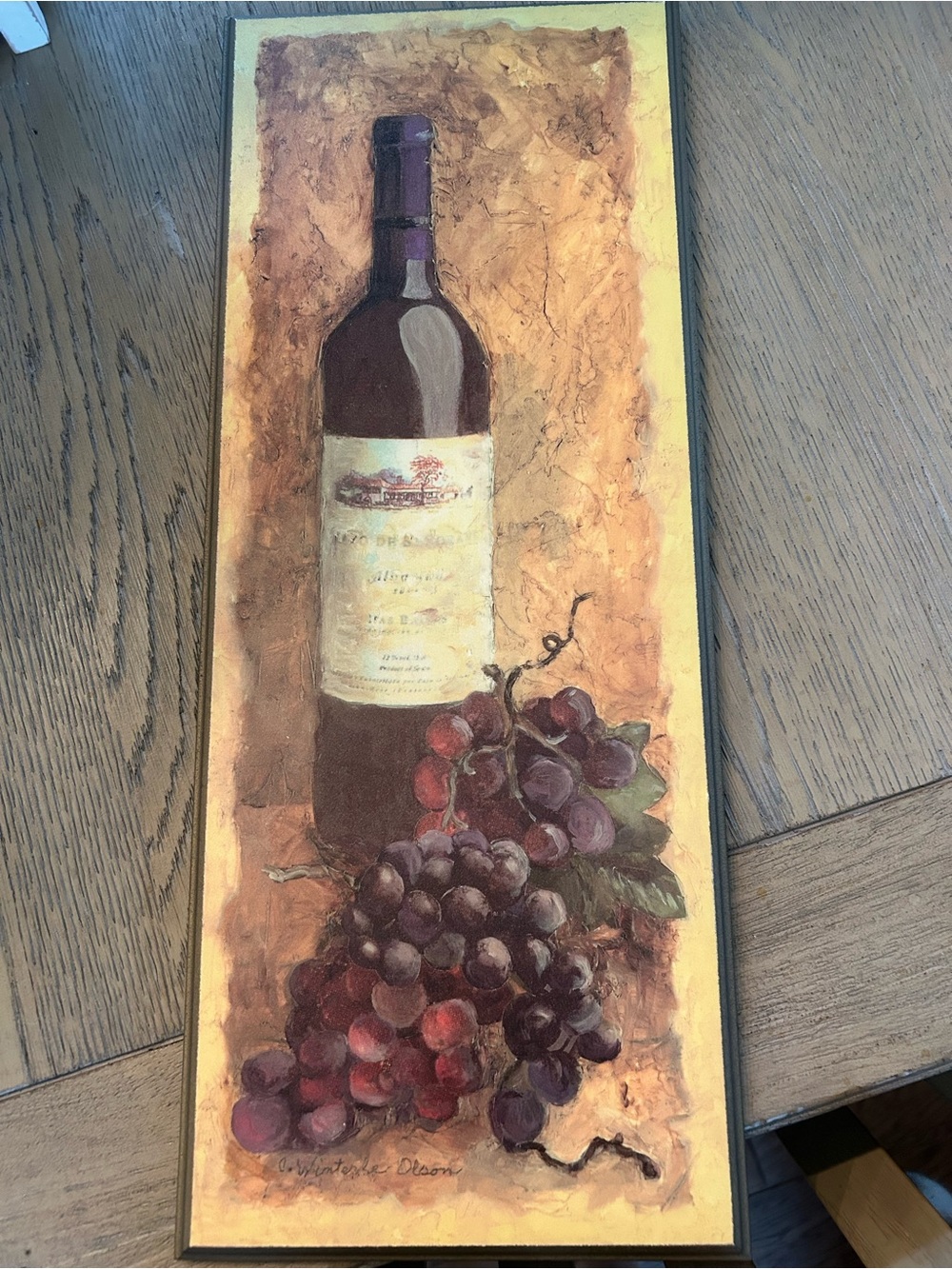 Grapes & Wine Bottle Wall Art plus NEW Airplane Bottle Opener